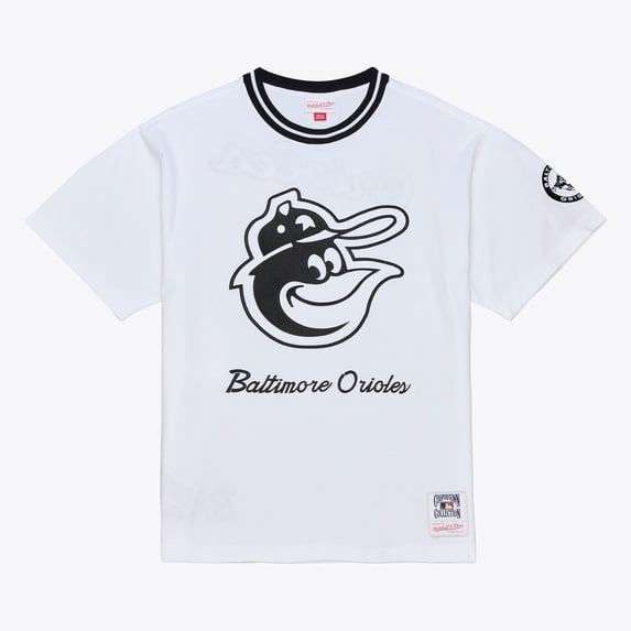Men's Mitchell & Ness White Baltimore Orioles Cooperstown Collection Arctic T-Shirt