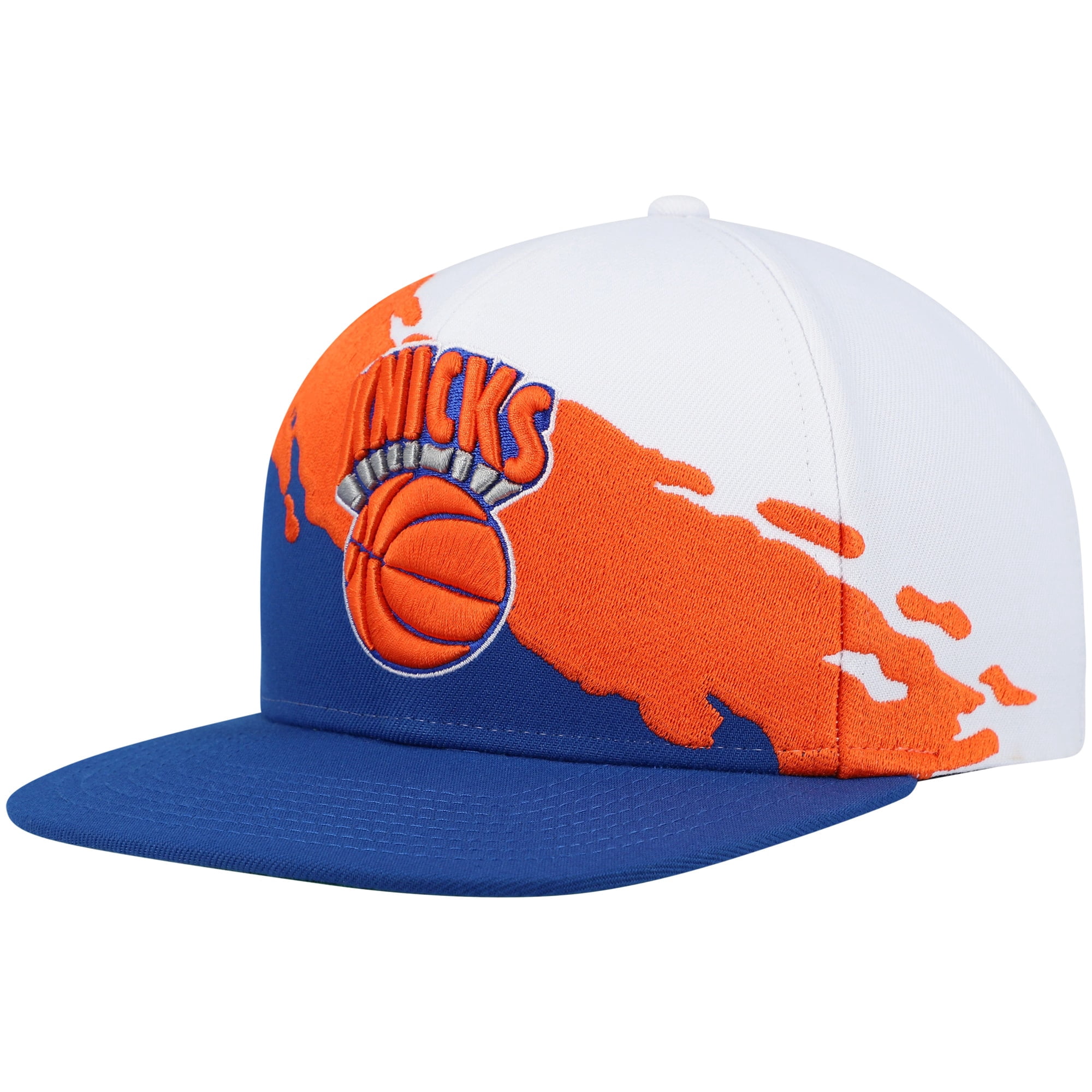 Mitchell & Ness Philadelphia 76ers Paintbrush Snapback Cap - Hardwood Classics, White/Black