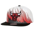 thumbnail image 1 of Men's Mitchell & Ness White Chicago Bulls Hot Fire Snapback Hat, 1 of 3