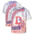 thumbnail image 1 of Men's Mitchell & Ness White Denver Broncos Big & Tall Allover Print T-Shirt, 1 of 3