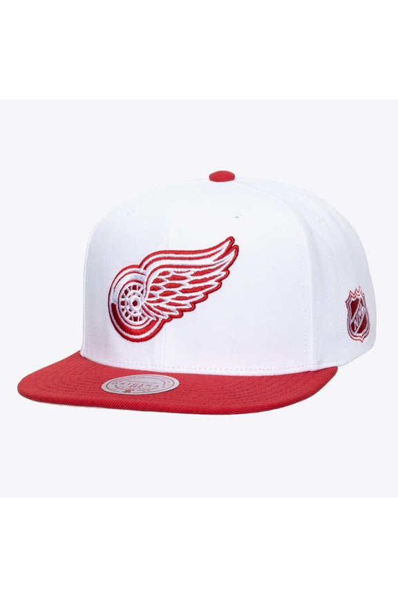 Men's Mitchell & Ness White Detroit Red Wings Legendary Home Snapback Hat