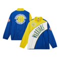 thumbnail image 1 of Men's Mitchell & Ness  White Golden State Warriors Hardwood Classics Arched Retro Lined Full-Zip Windbreaker Jacket, 1 of 4
