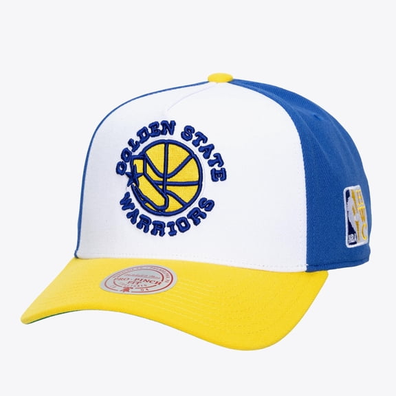 Men's Mitchell & Ness White Golden State Warriors Legendary Home Pro Pinch Snapback Hat