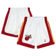 thumbnail image 1 of Men's Mitchell & Ness  White Miami Heat 2005-06 Hardwood Classics Authentic Shorts, 1 of 4