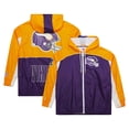 thumbnail image 1 of Men's Mitchell & Ness White Minnesota Vikings Big Shot Premium Full-Zip Windbreaker, 1 of 3
