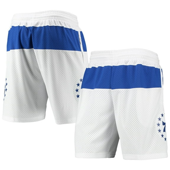 Men's Mitchell & Ness White Philadelphia 76ers 2003-04 Hardwood Classics Swingman Shorts