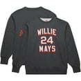 thumbnail image 1 of Men's Mitchell & Ness Willie Mays Heather Charcoal San Francisco Giants Legends Collection Vintage Logo Name & Number, 1 of 5