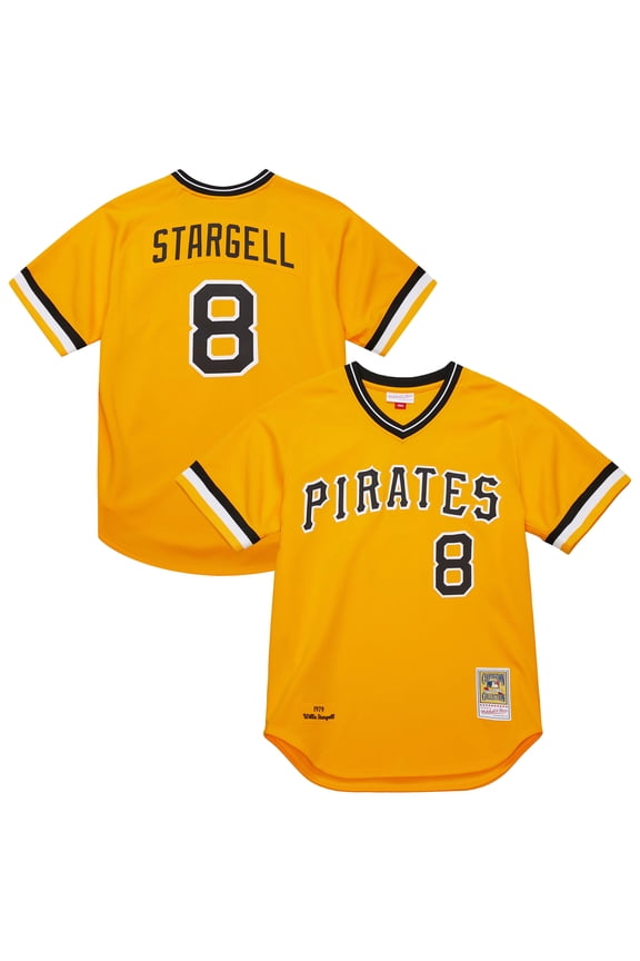 Men's-Mitchell & Ness Willie Stargell Gold Pittsburgh Pirates 1979 Throwback Authentic Jersey