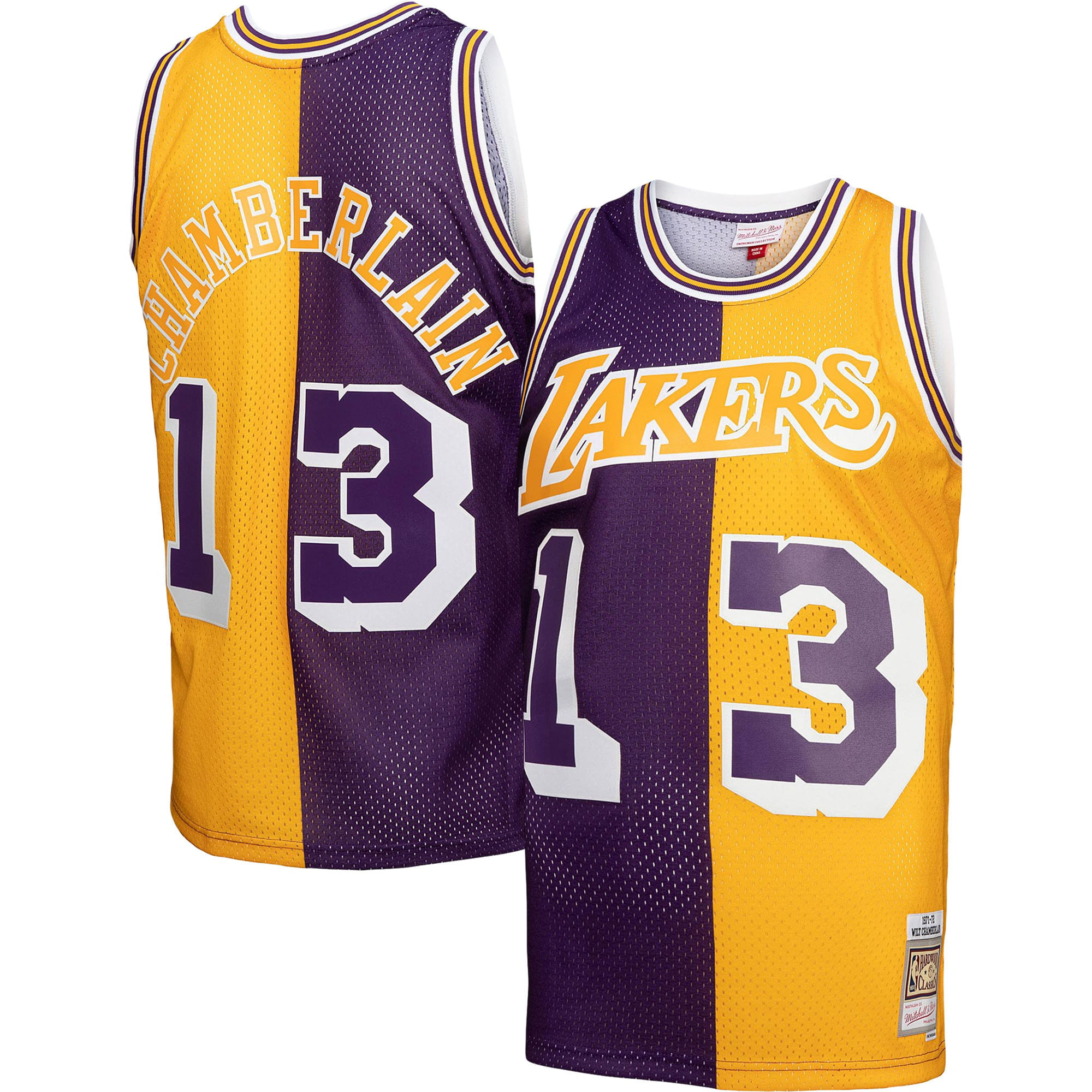 Men's Los Angeles Lakers Mitchell & Ness White Hardwood Classics