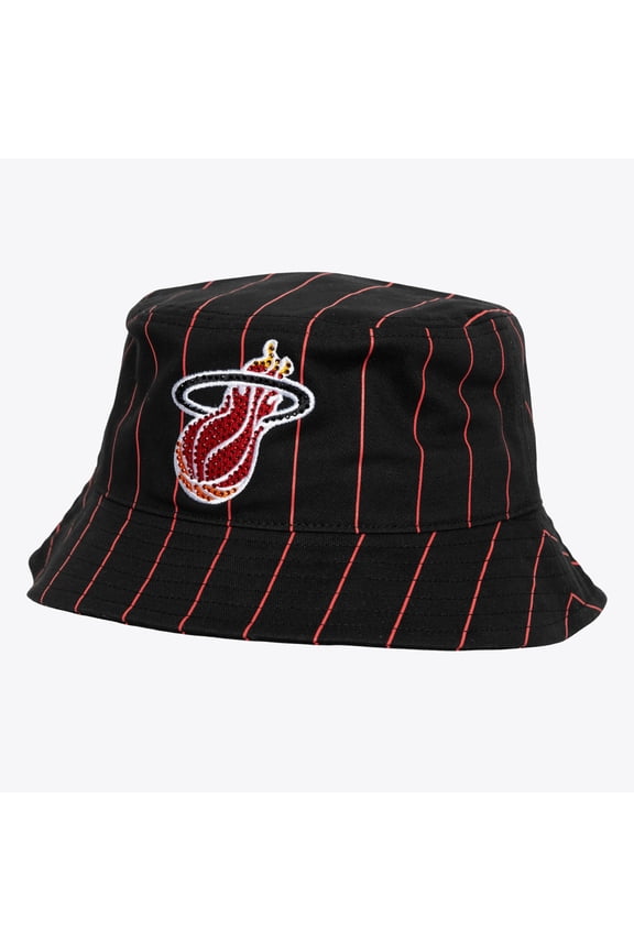 Men's Mitchell & Ness x DANNIJO- Black Miami Heat Bucket Hat