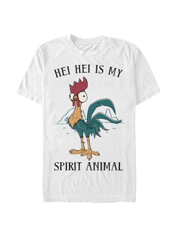 Men's Moana Moana Hei Hei Spirit Animal Graphic T-Shirt