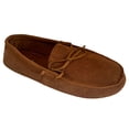 thumbnail image 1 of Men's Moccasin House Slipper Suede Leather Insulated Shoes, 1 of 3