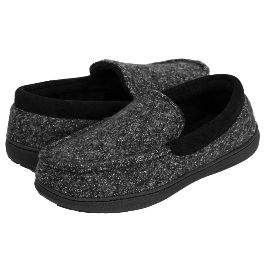 Men’s Moccasin Slippers Indoor Outdoor House Shoes Memory Foam Slippers