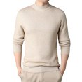 thumbnail image 1 of Men's Mock Neck Pullover Sweater Long Sleeve Slim Fit Solid Color Knit Top, 1 of 5