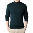 thumbnail image 1 of Men's Mock Neck Pullover Sweater Long Sleeve Slim Fit Solid Color Knit Top, 1 of 5
