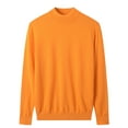 thumbnail image 1 of Men's Mock Neck Sweater Warm wool Knitted, 1 of 5