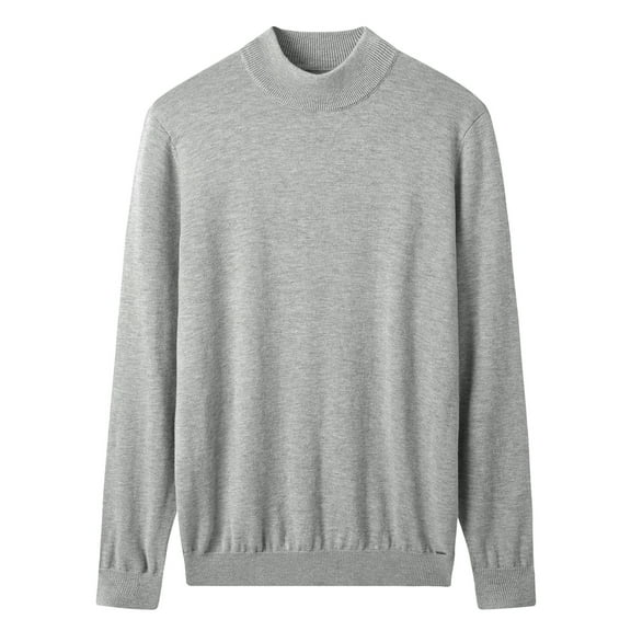 Men's Mock Neck Sweater Warm wool Knitted