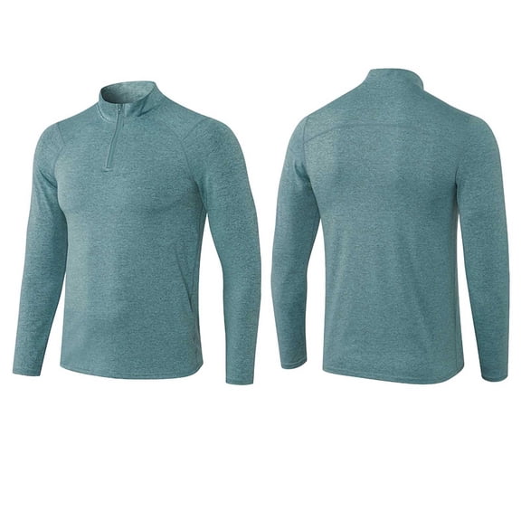 Men's Mock Turtleneck Long Sleeve Thermal Shirts Basic Turtle Neck Undershirt Lightweight Rash Guard Pullover Tops Green S