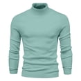 thumbnail image 1 of Men's Mock Turtleneck Pullover Sweater Casual Basic Knitted Thermal Sweaters, 1 of 9