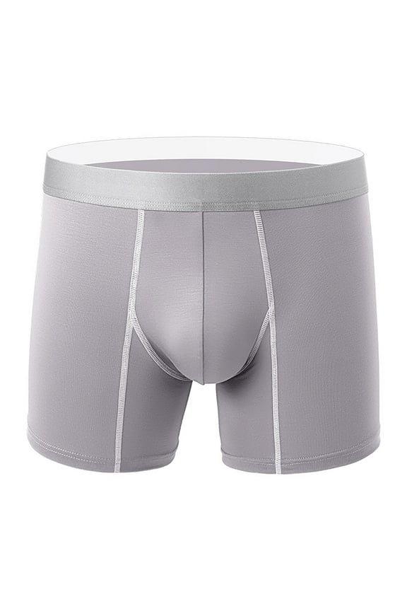 Men's Modal Boxer Briefs Breathable Cooling Underwear with Pouch Support, Moisture Wicking Trunks for Comfort & Active Wear