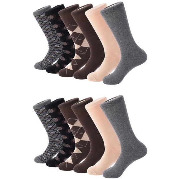 Men's Modern Collection Dress Socks 12 Pack Color: True Sophistication Size: N/A