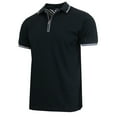 thumbnail image 1 of Men’s Modern Fit Polo Shirt with Zip Placket (S-2XL), 1 of 5