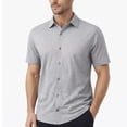 thumbnail image 1 of Men’s Modern-Fit Short Sleeve Knit Button Down Shirts (Size:- S-3XL), 1 of 6