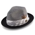 thumbnail image 1 of Men's Modern Madras Plaid Hat in Black H-2037, 1 of 1