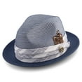 thumbnail image 1 of Men's Modern Madras Plaid Hat in Slate H-2037, 1 of 1