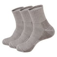 thumbnail image 1 of Men's Moisture Wicking Heavy Cushion Wool Blend Quarter Socks, 1 of 1