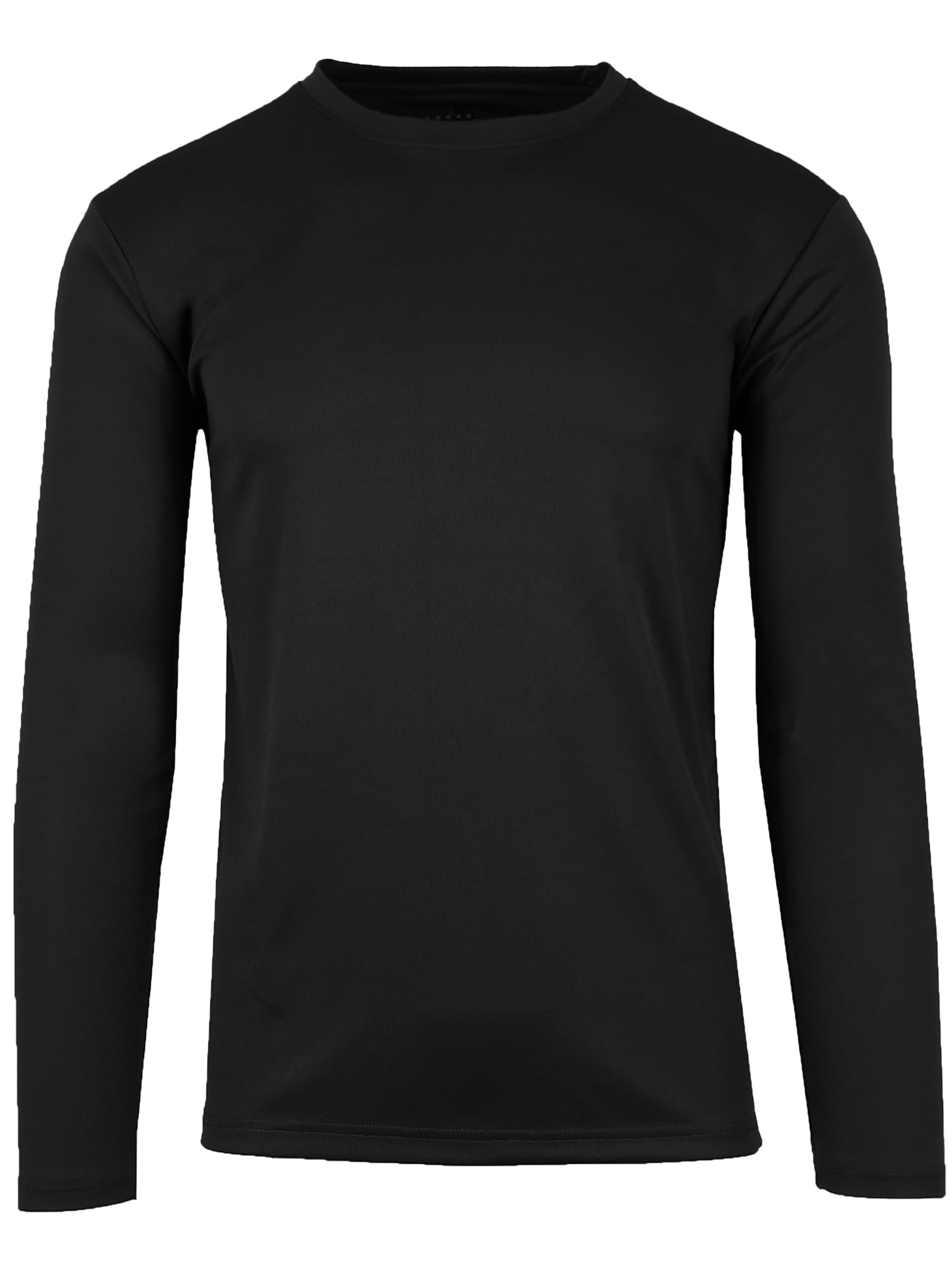 Men's Moisture Wicking Long Sleeve Performance Crew Neck Tagless Tee ...