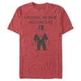 thumbnail image 1 of Men's Monopoly Check Bank Account Graphic Tee Red Heather Small, 1 of 4