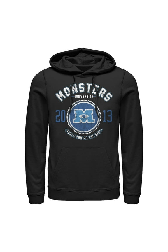 Men's Monsters Inc Best College Logo Pull Over Hoodie