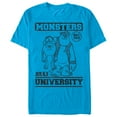thumbnail image 1 of Men's Monsters Inc College Est. 1313  Graphic Tee Turquoise X Large, 1 of 4