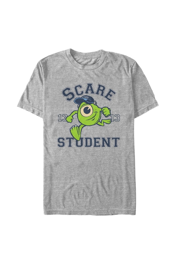 Men's Monsters Inc Mike Scare Student Graphic Tee Athletic Heather 2X Large