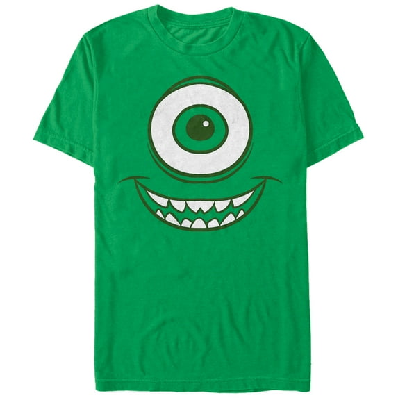 Men's Monsters Inc Mike Wazowski Eye Graphic Tee Kelly Green X Large