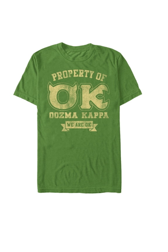 Men's Monsters Inc Property of Oozma Kappa Fraternity Graphic Tee Kelly Heather Large
