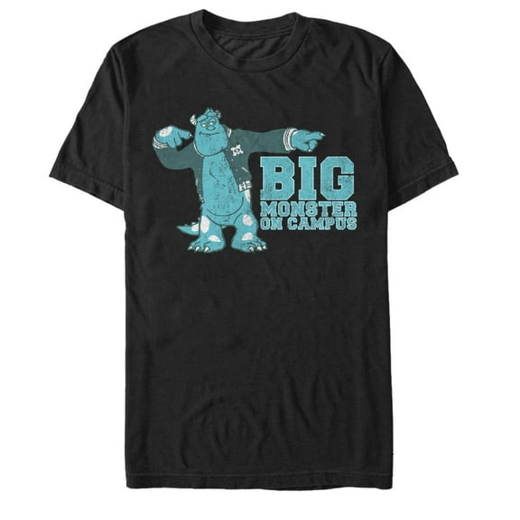 Men's Monsters Inc Sully Big Monster on Campus  Graphic Tee Black X Large