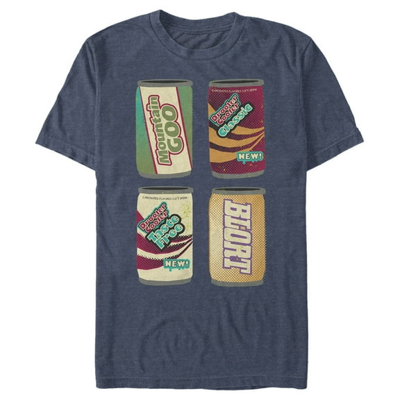 Men's Monsters at Work Monster Soda Pop  Graphic Tee Navy Blue Heather Large