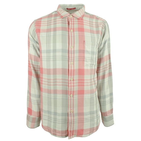 Men's Monteverde Madras Button Down Shirt Large