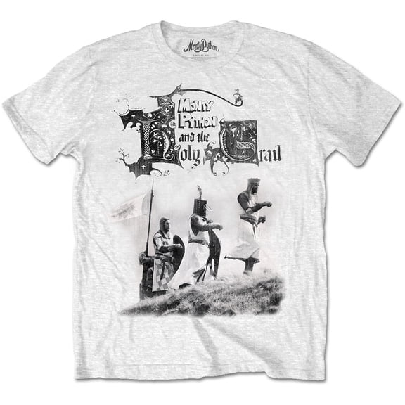 Men's Monty Python Knight Riders T-shirt X-Large White