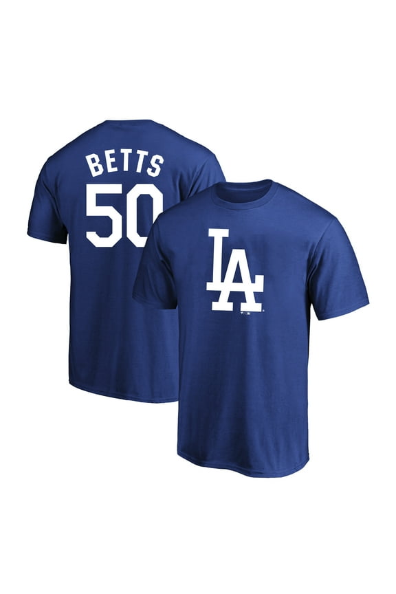 Men's Fanatics Mookie Betts Royal Los Angeles Dodgers Big & Tall Name & Number T-Shirt