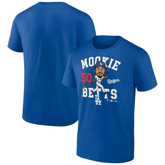 Men's Mookie Betts Royal Los Angeles Dodgers Caricature T-Shirt