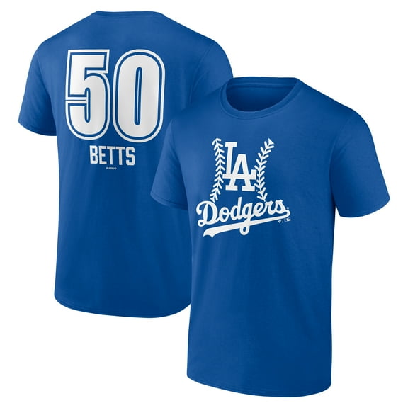 Men's Mookie Betts Royal Los Angeles Dodgers Fastball Player Name & Number T-Shirt