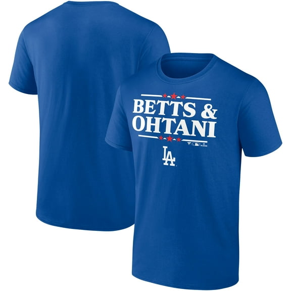 Men's Mookie Betts & Shohei Ohtani Royal Los Angeles Dodgers Election Player T-Shirt