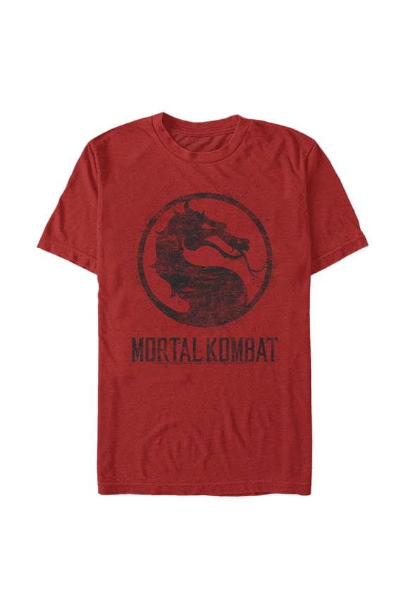 Men's Mortal Kombat Distressed Simple Logo Graphic T-Shirt