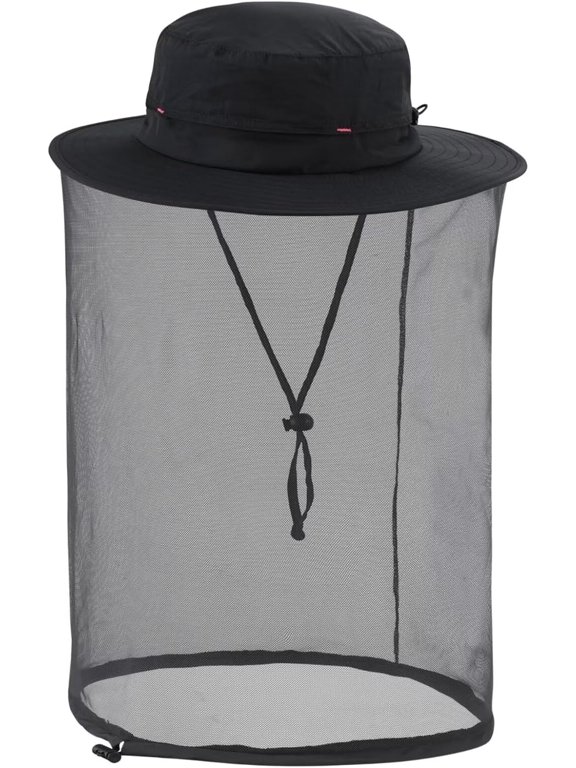 Men's Mosquito Net Hat for Fishing Gardening Beekeeping Hiking Boonie Hat Outdoor UPF 50+ UV Sun Protection Hat