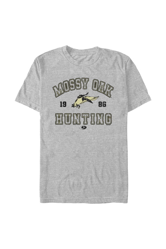 Men's Mossy Oak 1986 Hunting Logo Graphic Tee Athletic Heather 3X Large