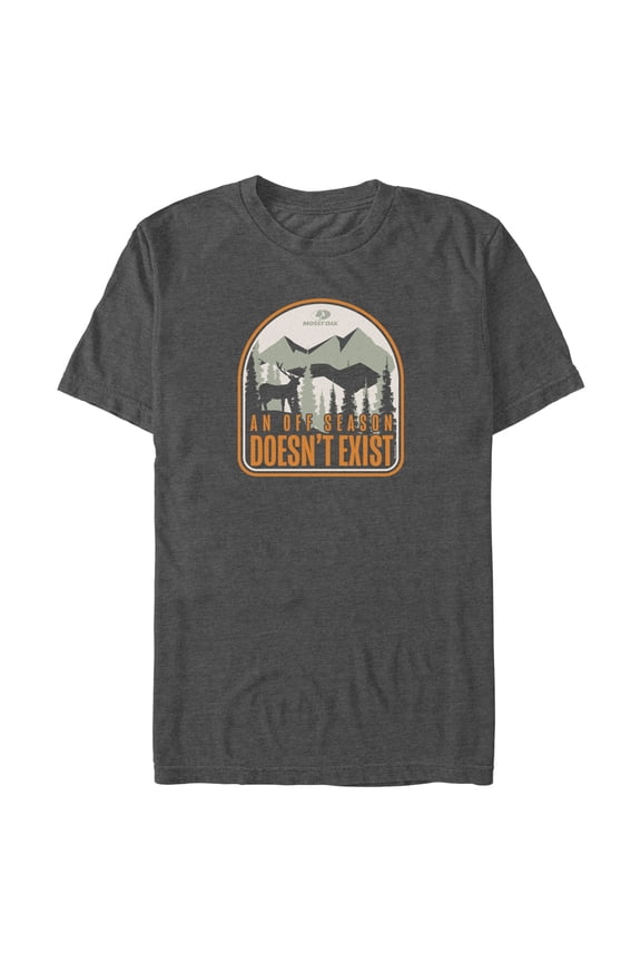 Men's Mossy Oak An Off Season Doesn't Exist Graphic Tee Charcoal Heather 2X Large