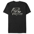 thumbnail image 1 of Men's Mossy Oak Bass Fishing Logo Graphic Tee Black Small, 1 of 5
